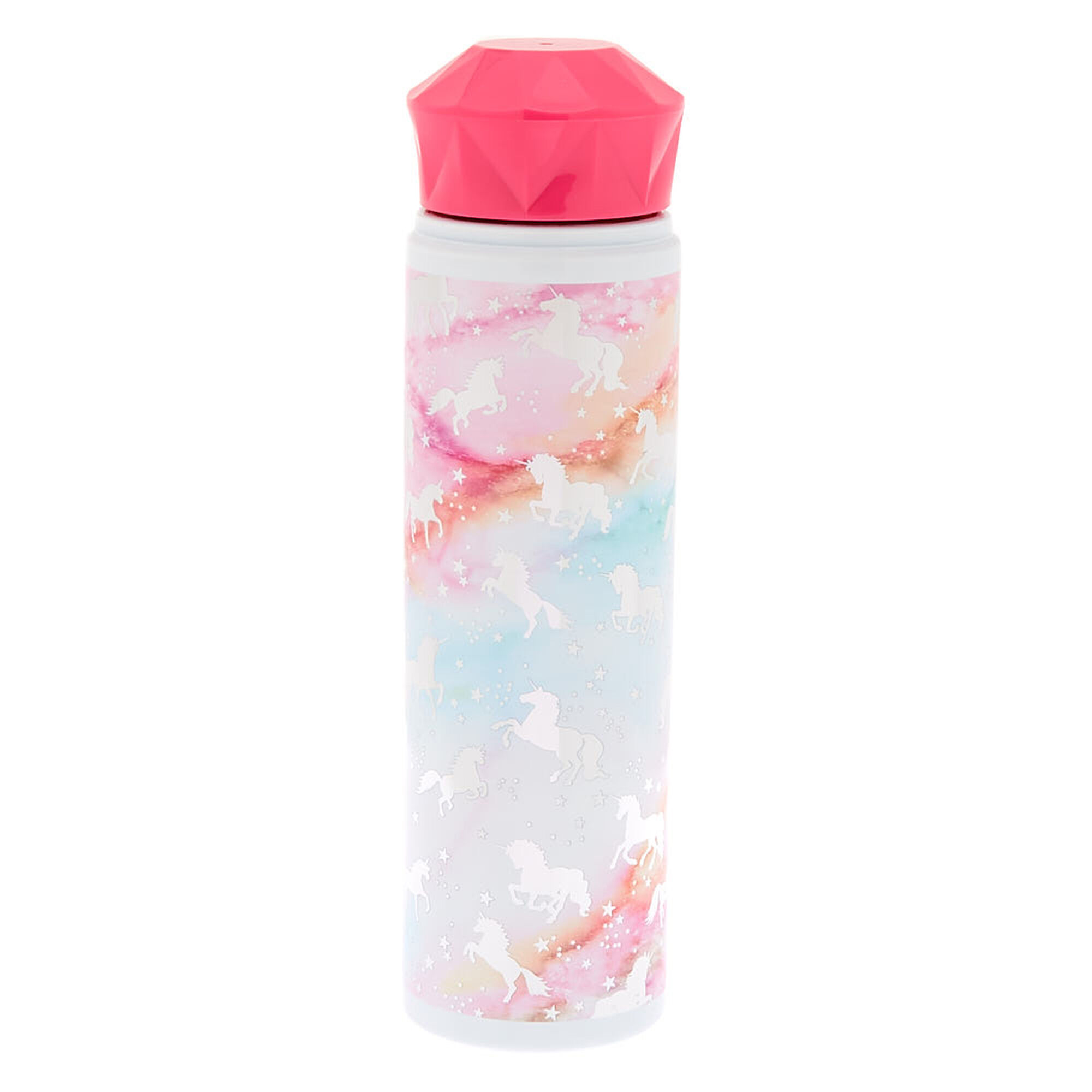 Marble Unicorn Water Bottle Claire S Us