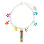 Silver Rainbow Star Bottle Charm Bracelet,