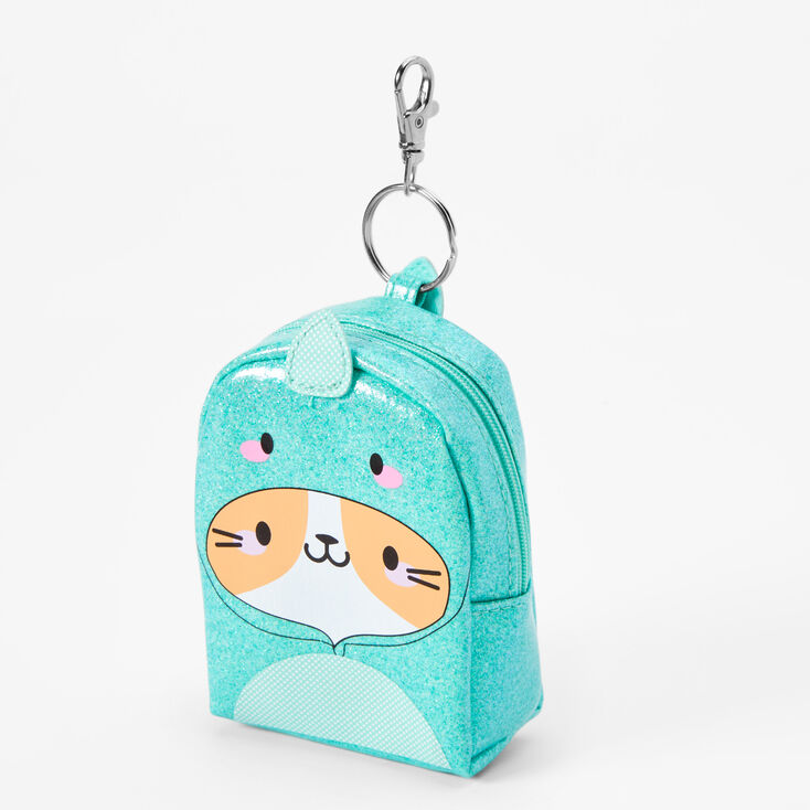 Dinosaur Hoodie Cat Mini Backpack Keychain,