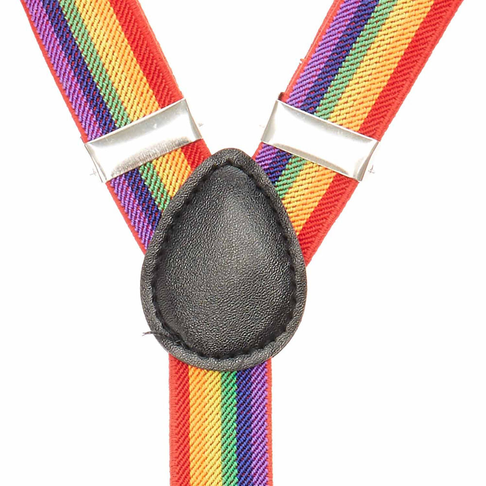 Rainbow Braces & Satin Bowtie Set,