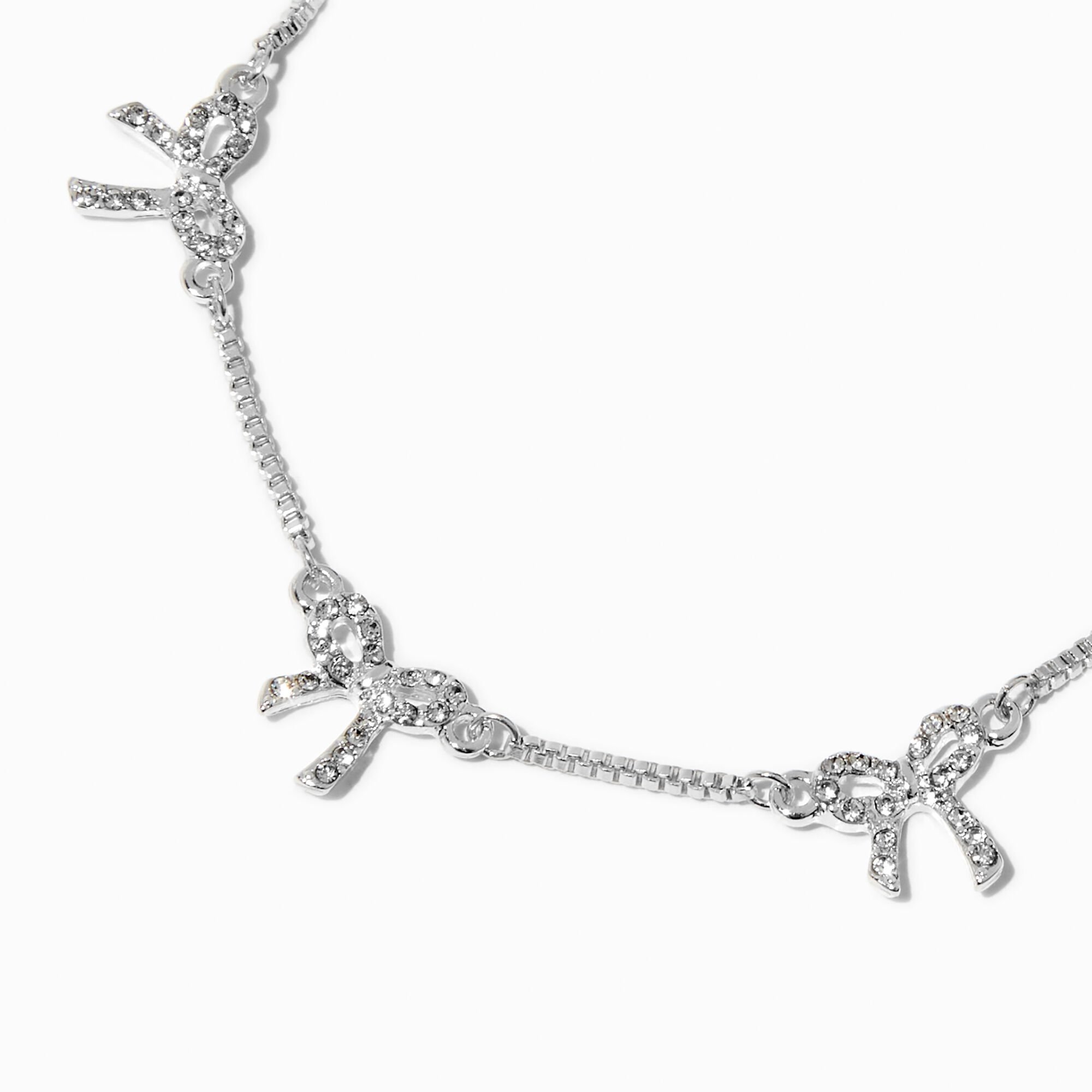 Silver Bow Bolo Bracelet,