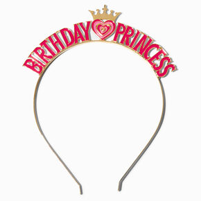 Birthday Princess Crown &amp; Hearts Headband,