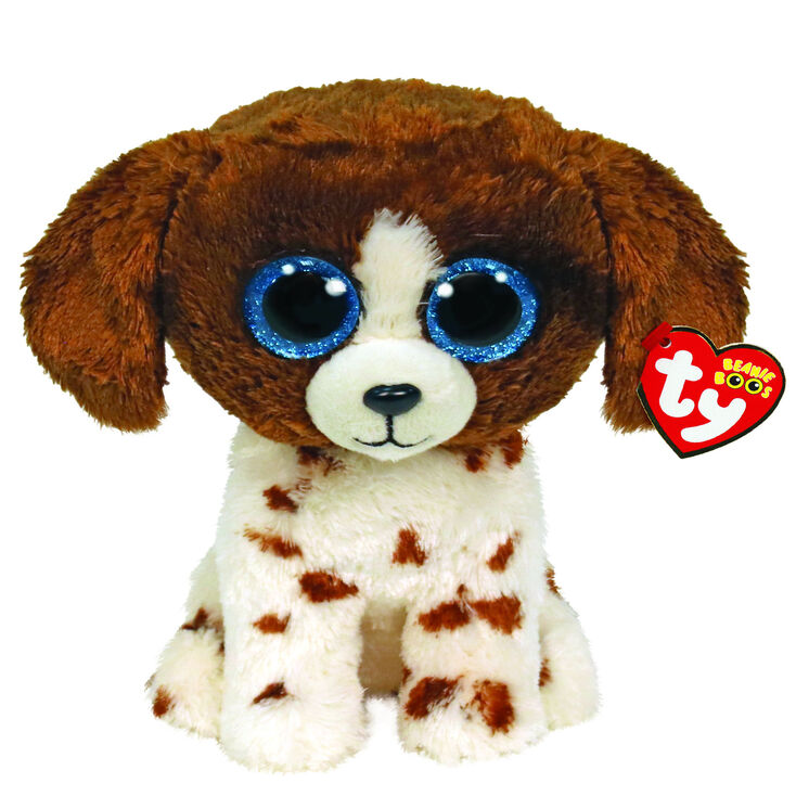 Ty&reg; Beanie Boos Muddles the Brown and White Dog Plush Toy,