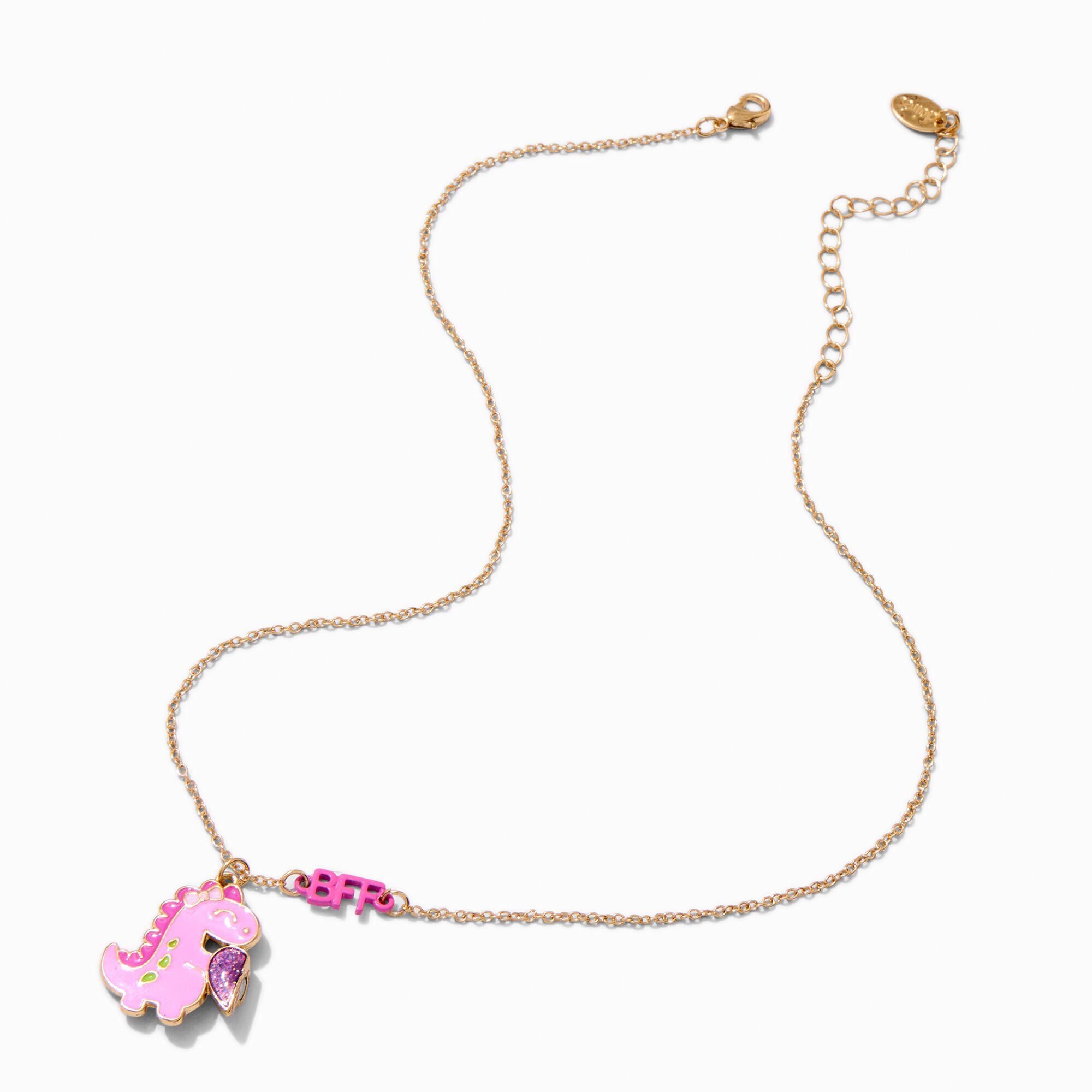 Best Friends Dinosaur Pendant Necklaces - 2 Pack,