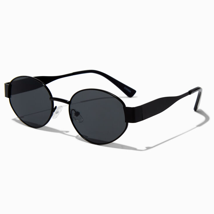 Black Oval Sunglasses,