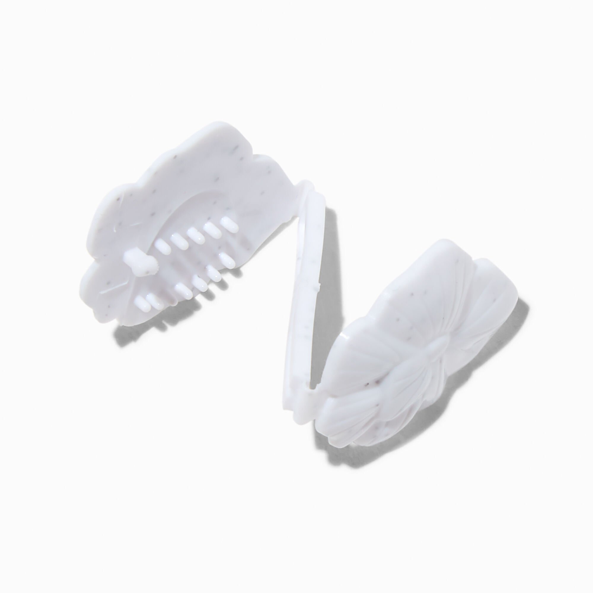 Confidence™ by Gabby Goodwin Gabby Bows White Sweet Pea Double-Faced Double Snap Hair Clips - 10 Pack,
