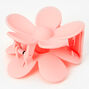 Pink Matte Flower Hair Claw,