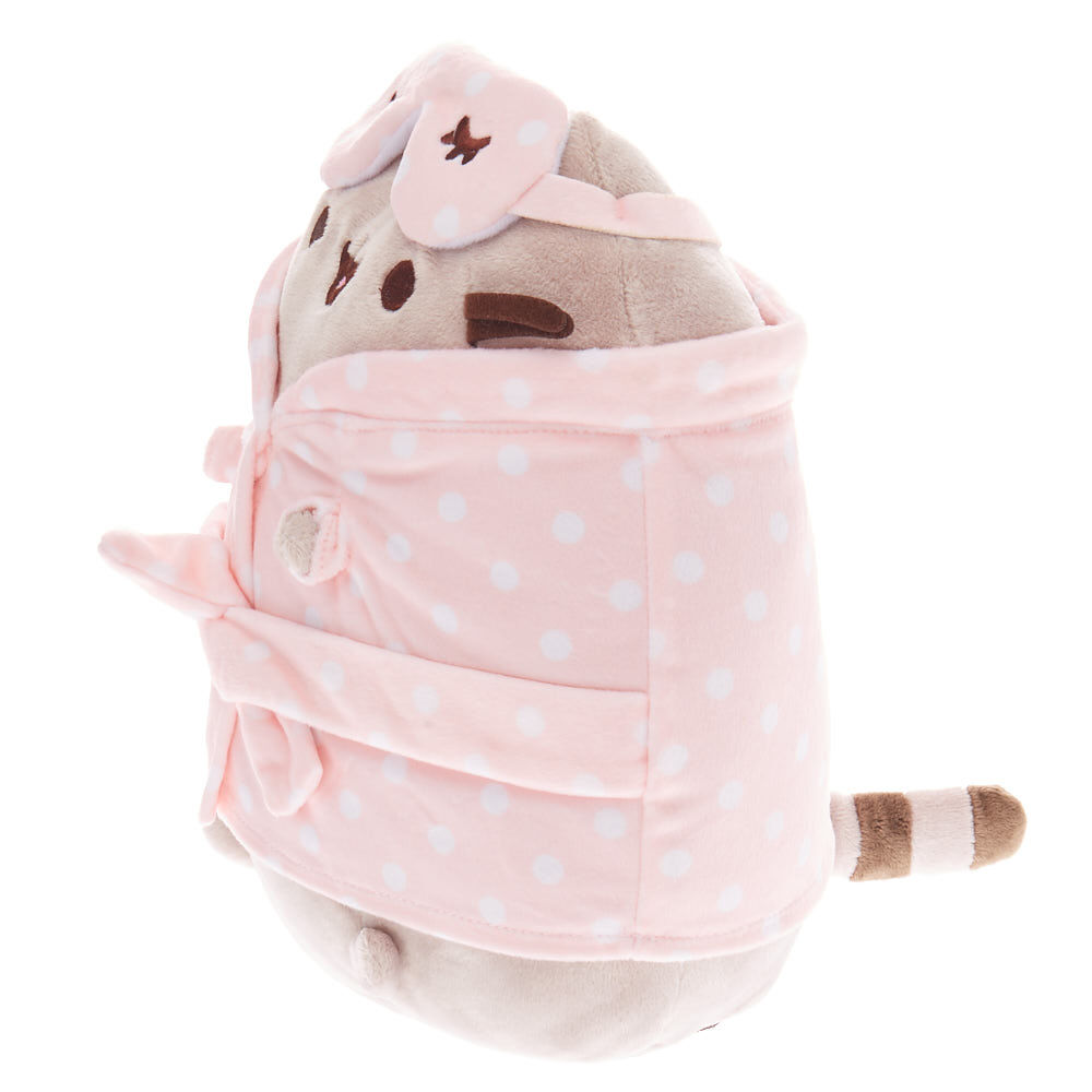 Peluche soirée pyjama rose Pusheen® de taille moyenne,