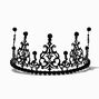 Serre-t&ecirc;te diad&egrave;me en strass et filigrane noir,