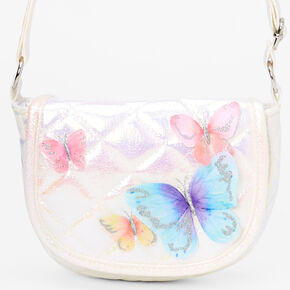 Claire&#39;s Club White Butterfly Handbag,