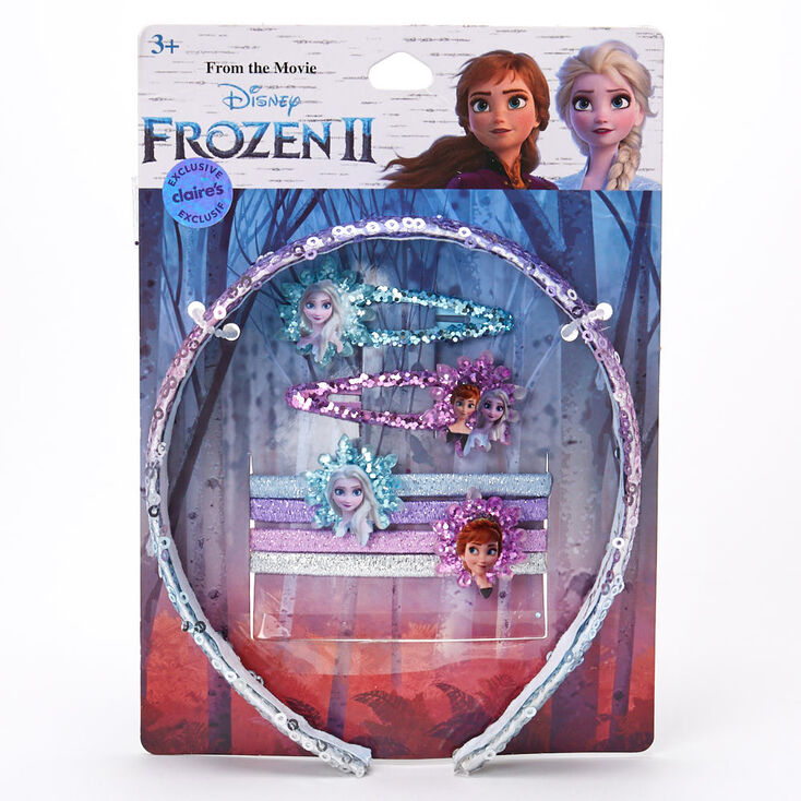 &copy;Disney Frozen 2 Hair Accessories Set &ndash; 7 Pack, Purple,