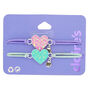 Holographic Heart Stretch Friendship Bracelets - 2 Pack,