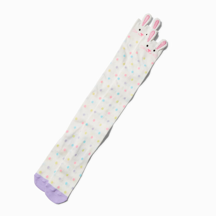 Bunny Pastel Polka Dot Over the Knee Socks