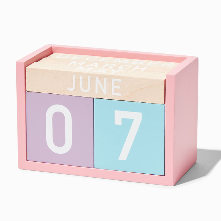 Pastel Perpetual Block Calendar Claire #39 s
