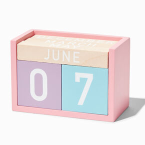 Pastel Perpetual Block Calendar,