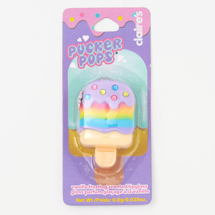 Pucker Pops Popsicle Bling Lip Gloss - Vanilla Frosting,