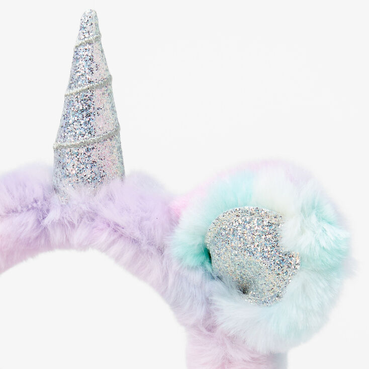 Glitter Ombre Unicorn Earmuffs,