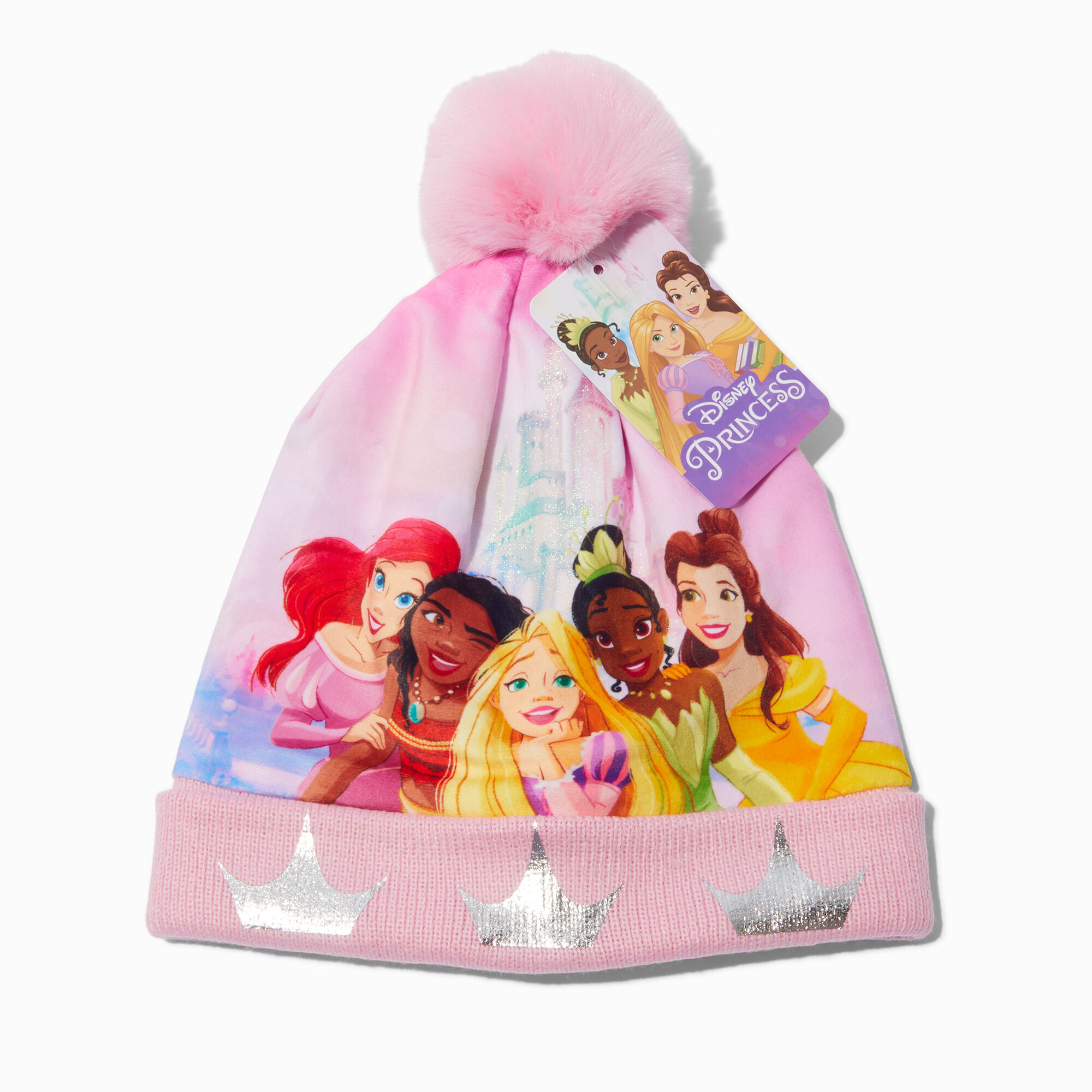 View Claires Disney Princess Beanie Pink information