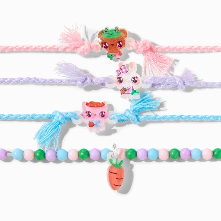 Claire&#39;s Club Costume Critters Best Friends Stretch Bracelets - 5 Pack,
