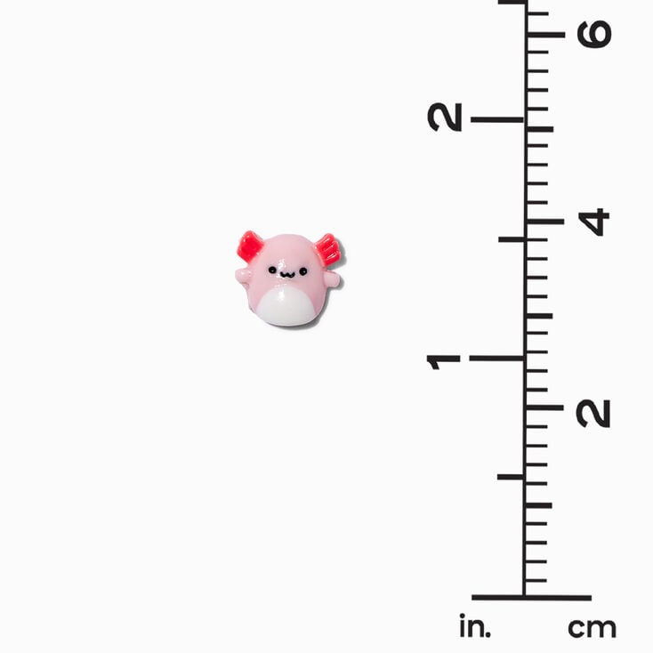 Clous d&#39;oreilles axolotl couleur argent&eacute;e,