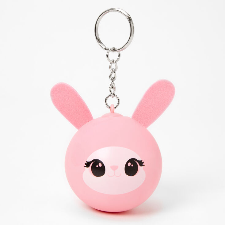 Bunny Rabbit Stress Ball Keychain - Pink,