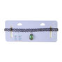 Oval Mood Pendant Tattoo Choker Necklace - Black,