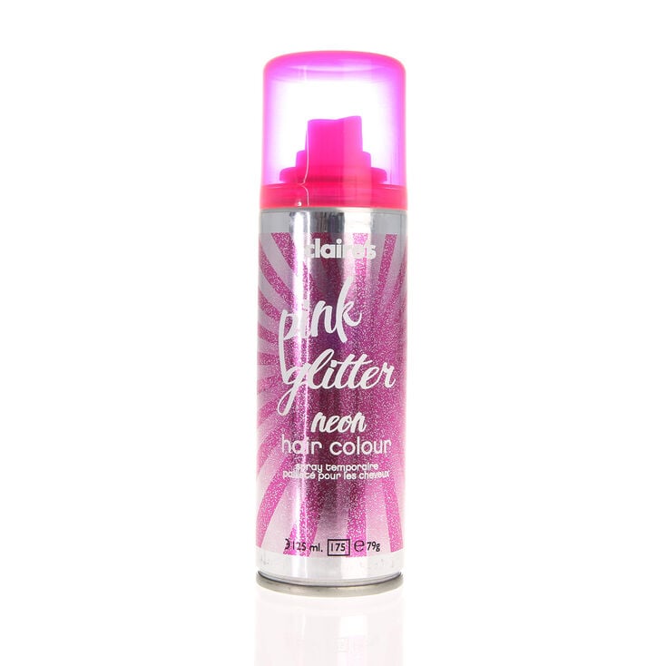 Couleur pour cheveux rose n&eacute;on &agrave; paillettes,