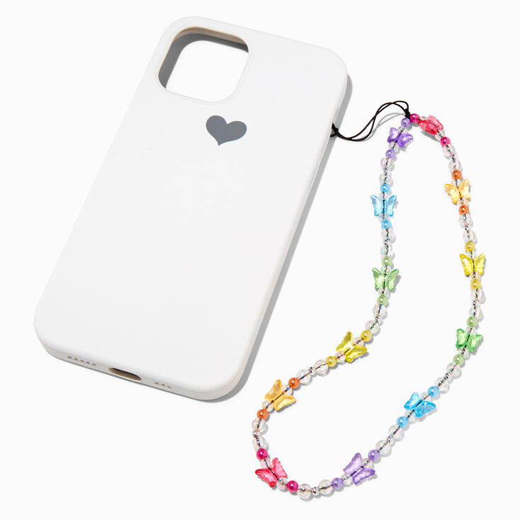 Rainbow Butterfly Phone Wrist Strap,