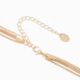 Cowrie Seashell Gold-tone Pendant Multi-Strand Necklace,