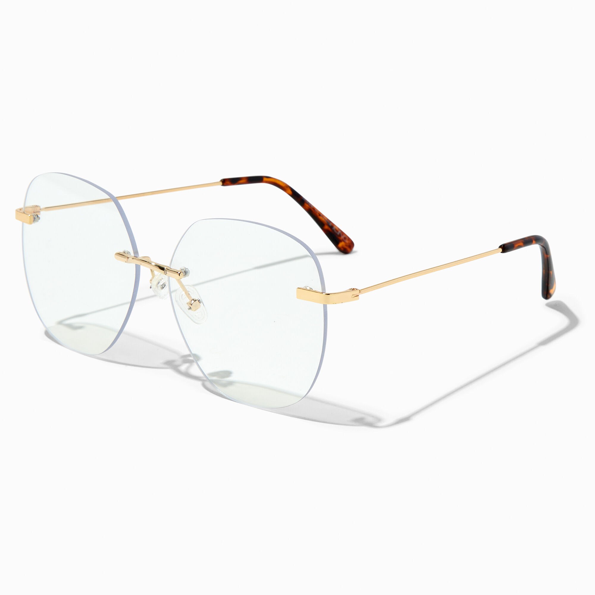 Claire s Rimless Round Clear Lens Frames Hawthorn Mall