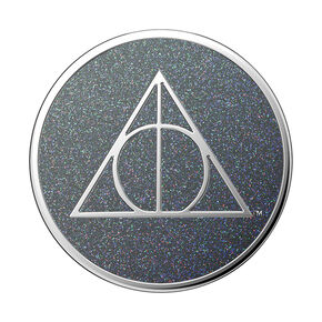 PopSockets&reg; Swappable PopGrip - Enamel Glitter Deathly Hallows,
