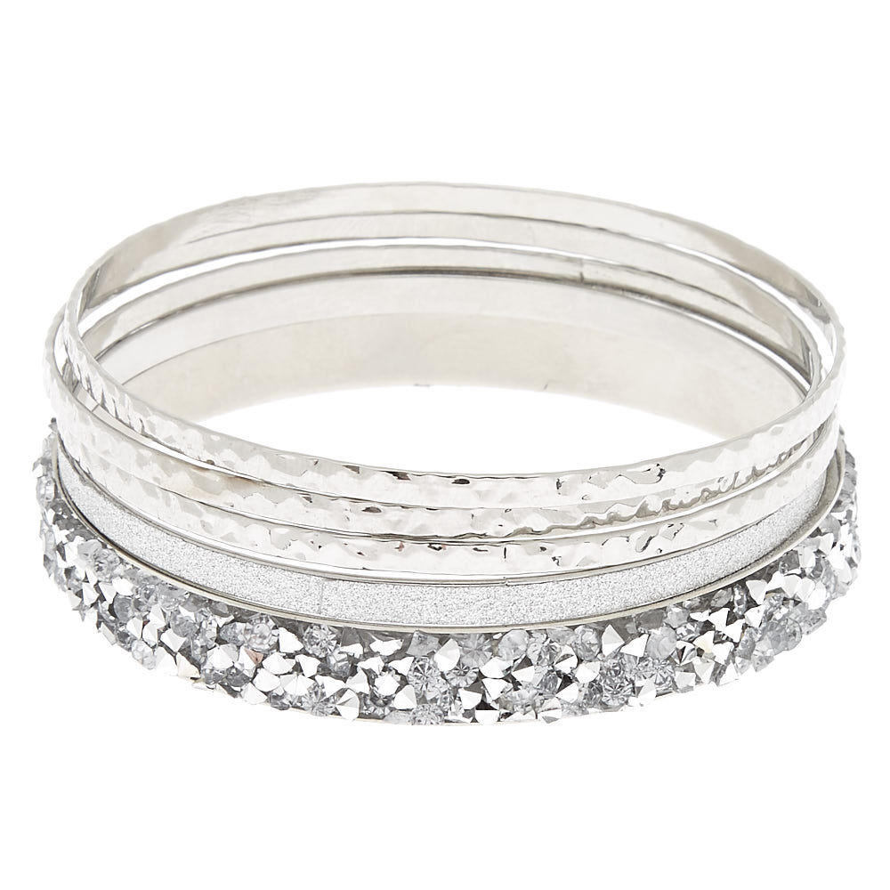 Silver glitter bracelet store