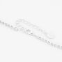 Silver Rhinestone Short Scoop Statement Necklace,