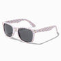 Mushroom Print Rectangular Sunglasses,