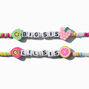 Bracelets &eacute;lastiques perl&eacute;s Big Sis et Little Sis best friends&nbsp;- Lot de 2,