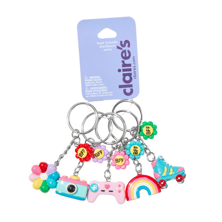 Best Friends Trendy Icons Keychains - 5 Pack,