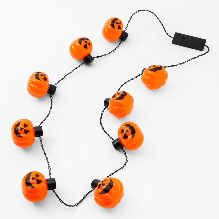 Halloween Jack-O-Lantern Lite Up Necklace,