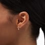 Boucles d&rsquo;oreilles superposables couleur argent&eacute;e - Lot de 3,