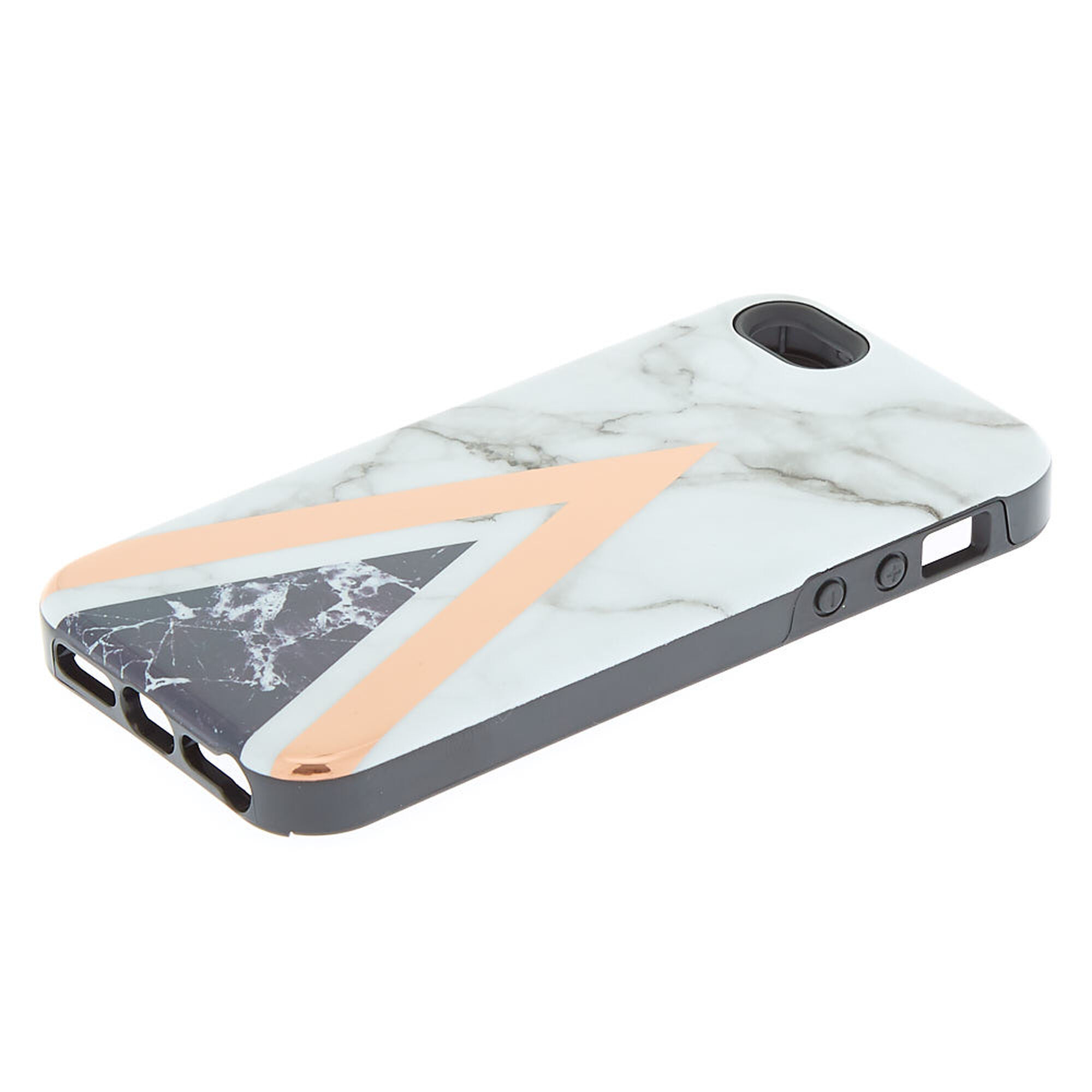 Geometric Marbled Protective Phone Case - Fits iPhone 6/7/8 Plus,