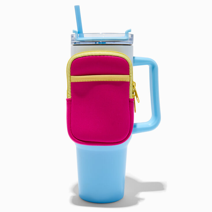 Pink Water Bottle Pouch,