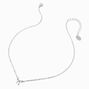 Silver-tone Mini Bow Pendant Necklace,