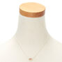 Collier &agrave; pendentif initiale &laquo;&nbsp;R&nbsp;&raquo; oblique en m&eacute;taux mixtes,