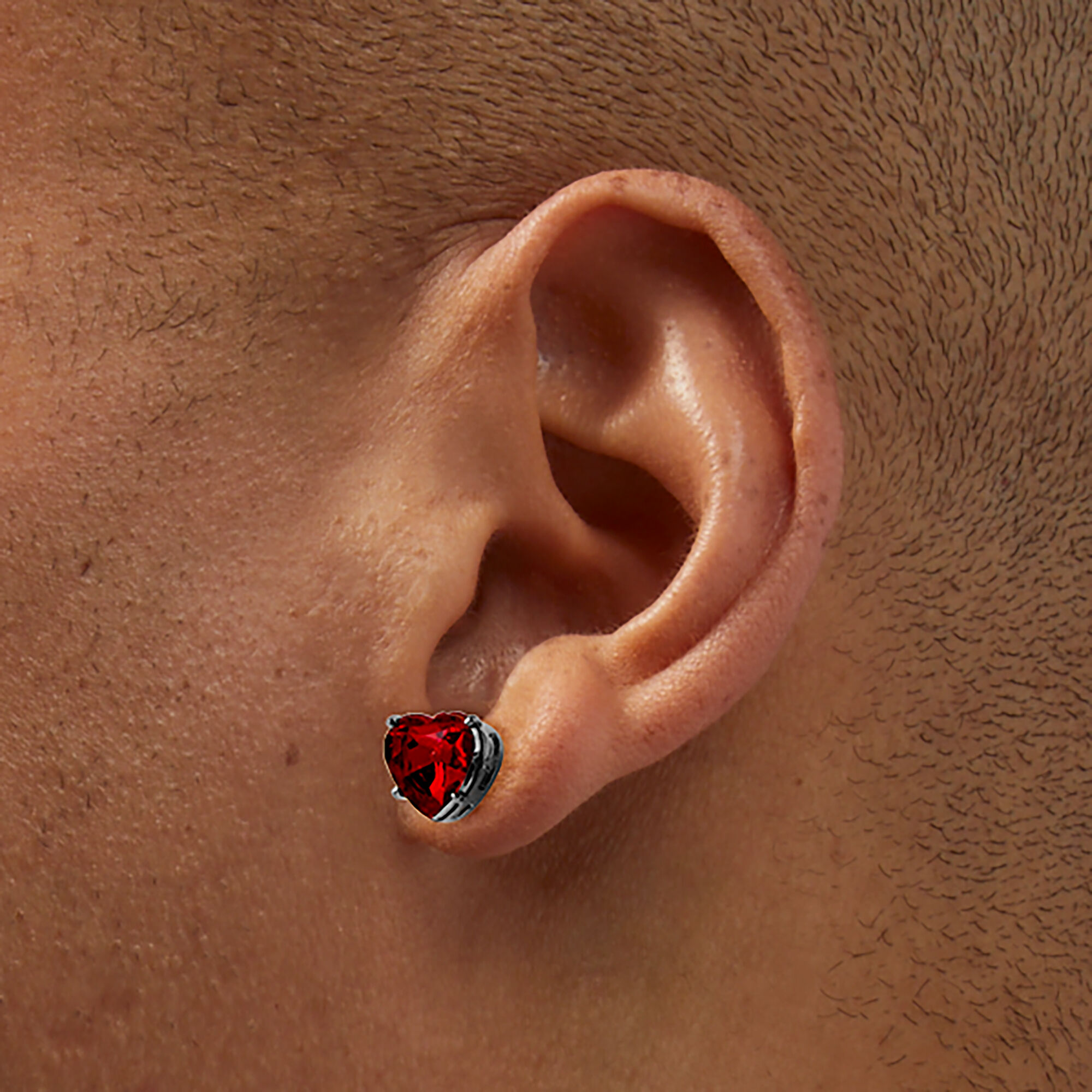 Red Heart Valentine's Day Stud Earrings,