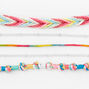 Braided Rainbow Chain Bracelet Set - 5 Pack,