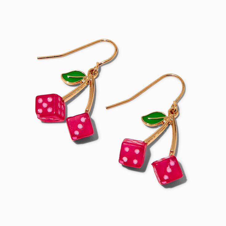 Cherry Dice 1&quot; Drop Earrings,