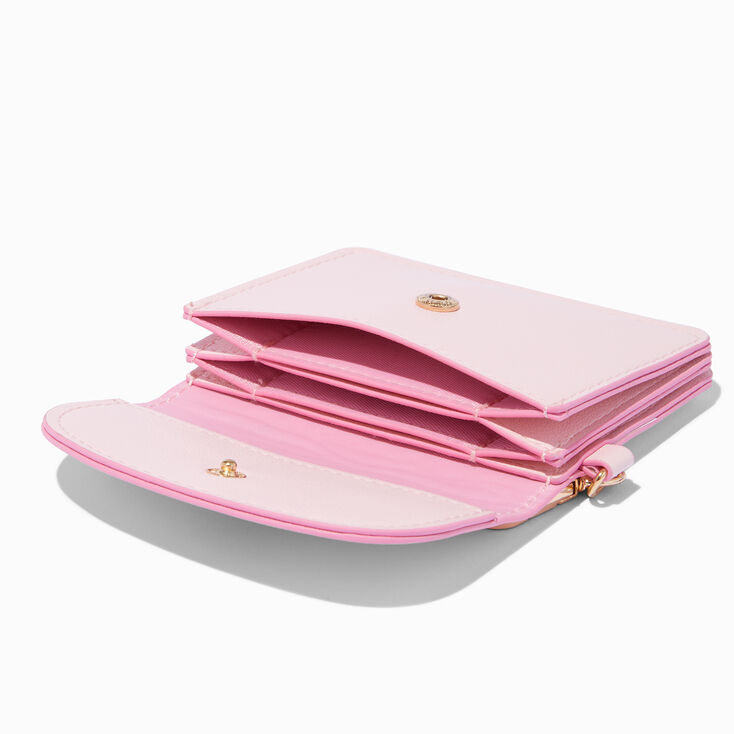 Gold Bow Pink Card Case,