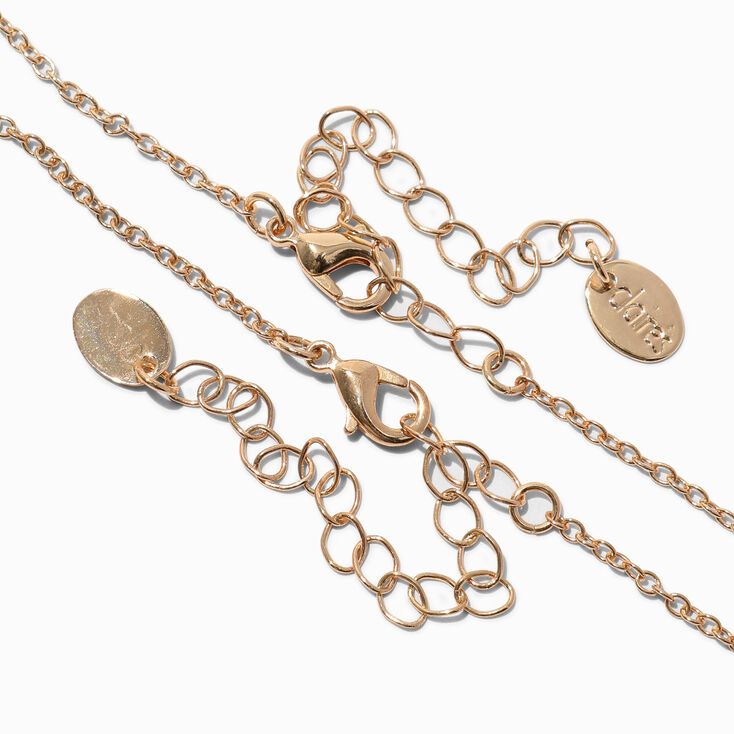 Colliers &agrave; pendentif c&oelig;ur d&eacute;grad&eacute; rose best friends - Lot de 3,