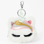 Furry Unicorn Keychain Pouch,