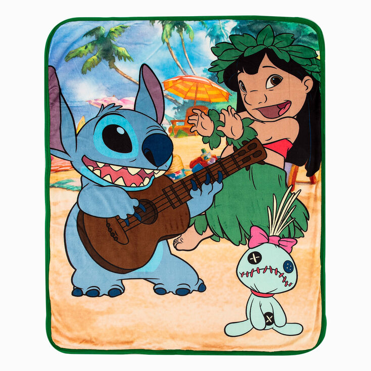 Lilo &amp; Stitch Tropical Mix Silk Touch Sherpa Blanket &#40;ds&#41;,