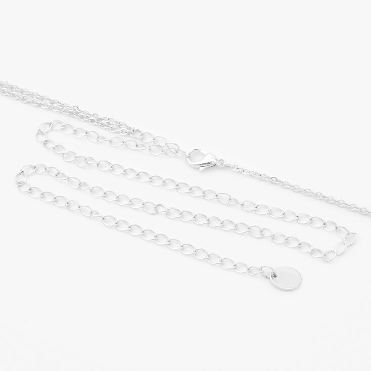 Silver Butterfly Double Belly Chain,
